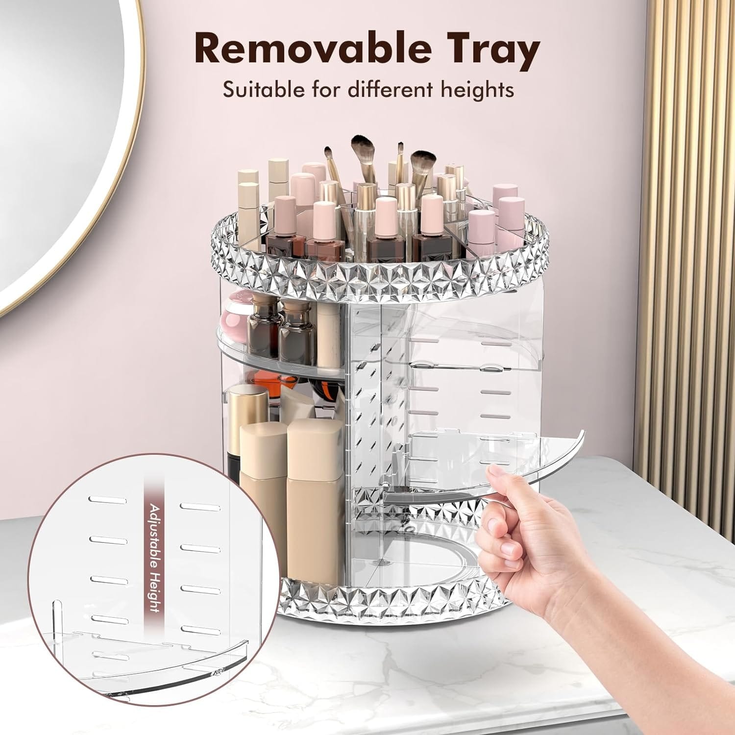 LuxeSpin 360° Beauty Organizer